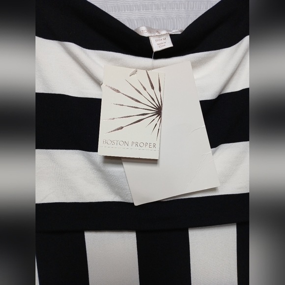 Boston Proper Strapless Bold Stripe Maxi Dress. Size M NWT - Picture 6 of 8
